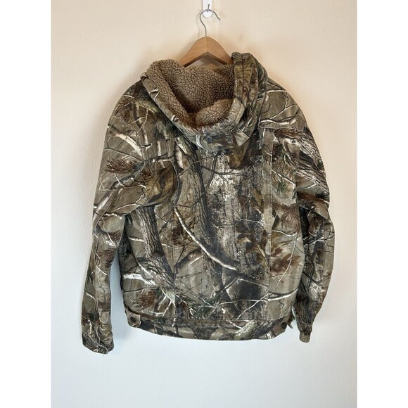 Levi Strauss & Co Realtree Camouflage Trucker Jacket Men's L Fleece Lined Canvas - Picture 4 of 5